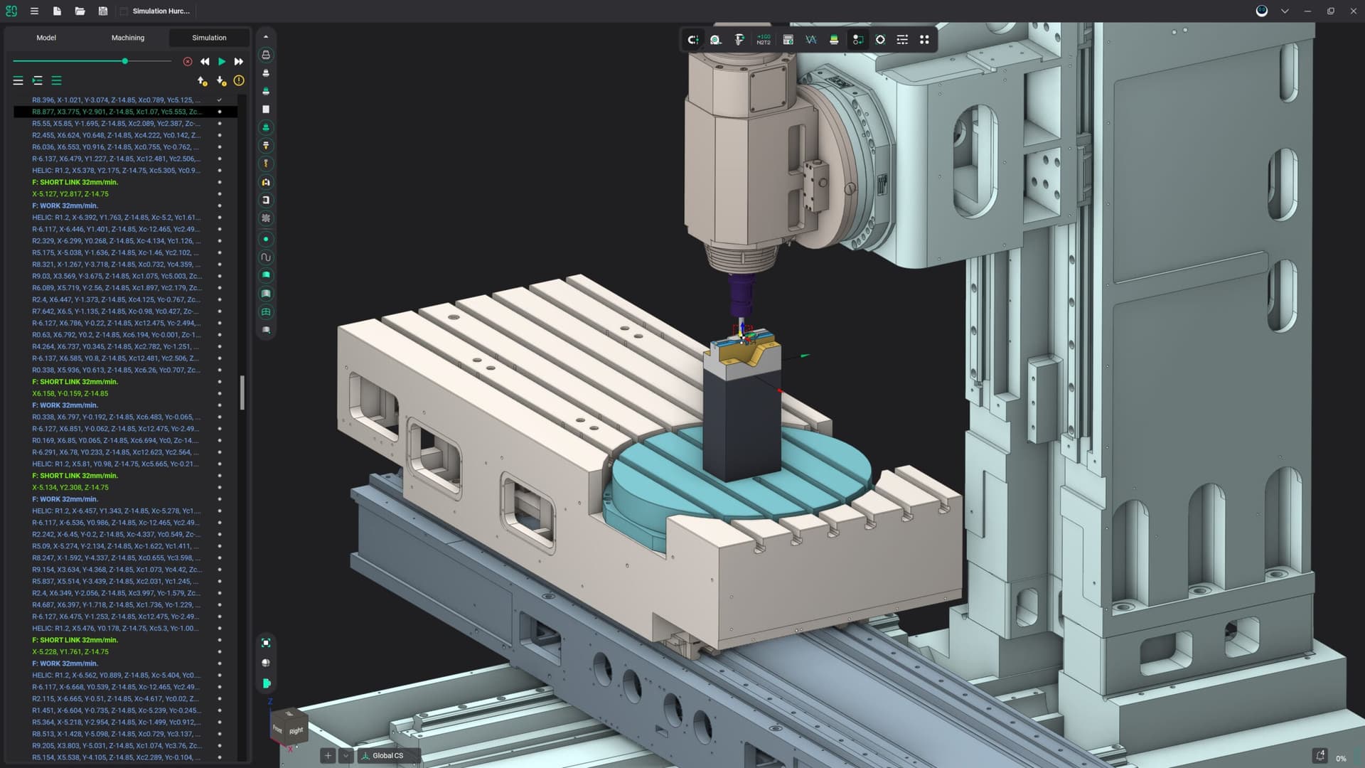 Machine simulation