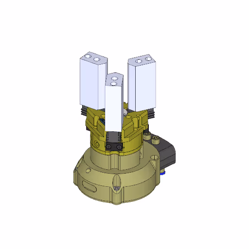 Composite end effector SCHUNK Pneumatic 3-finger centric gripper
