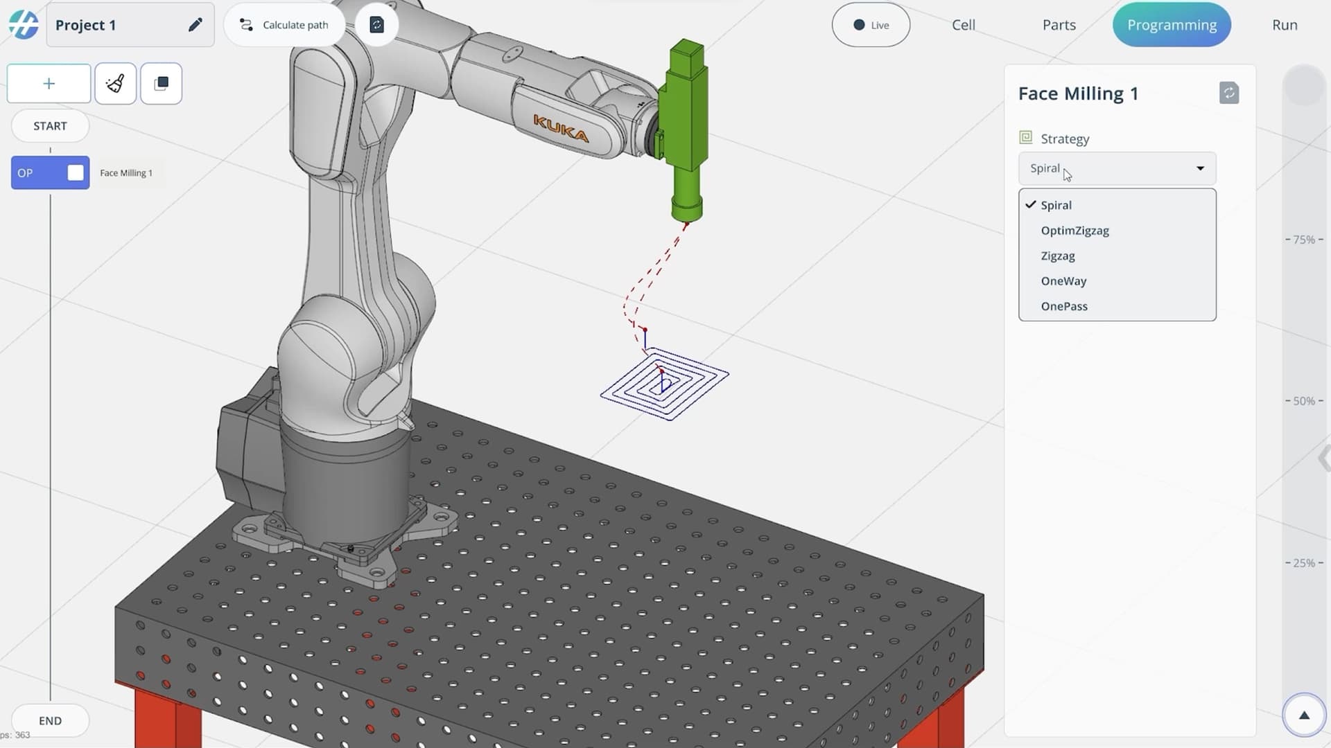 Trajectory calculation