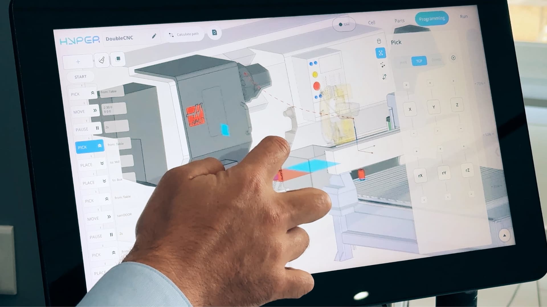 Touchscreen interface