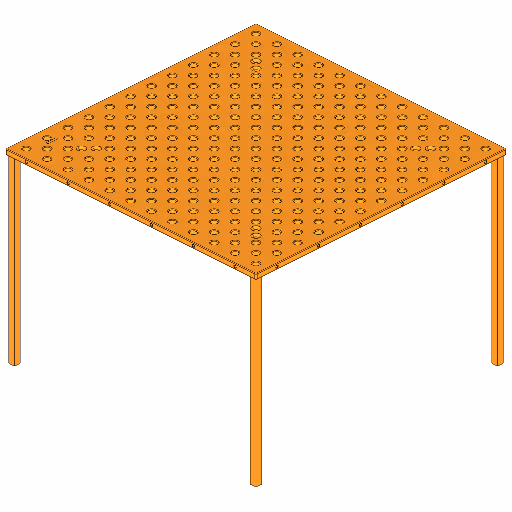 Table SIEGMUND Basic 8.7-1200x1200x25 Plasma nitrided