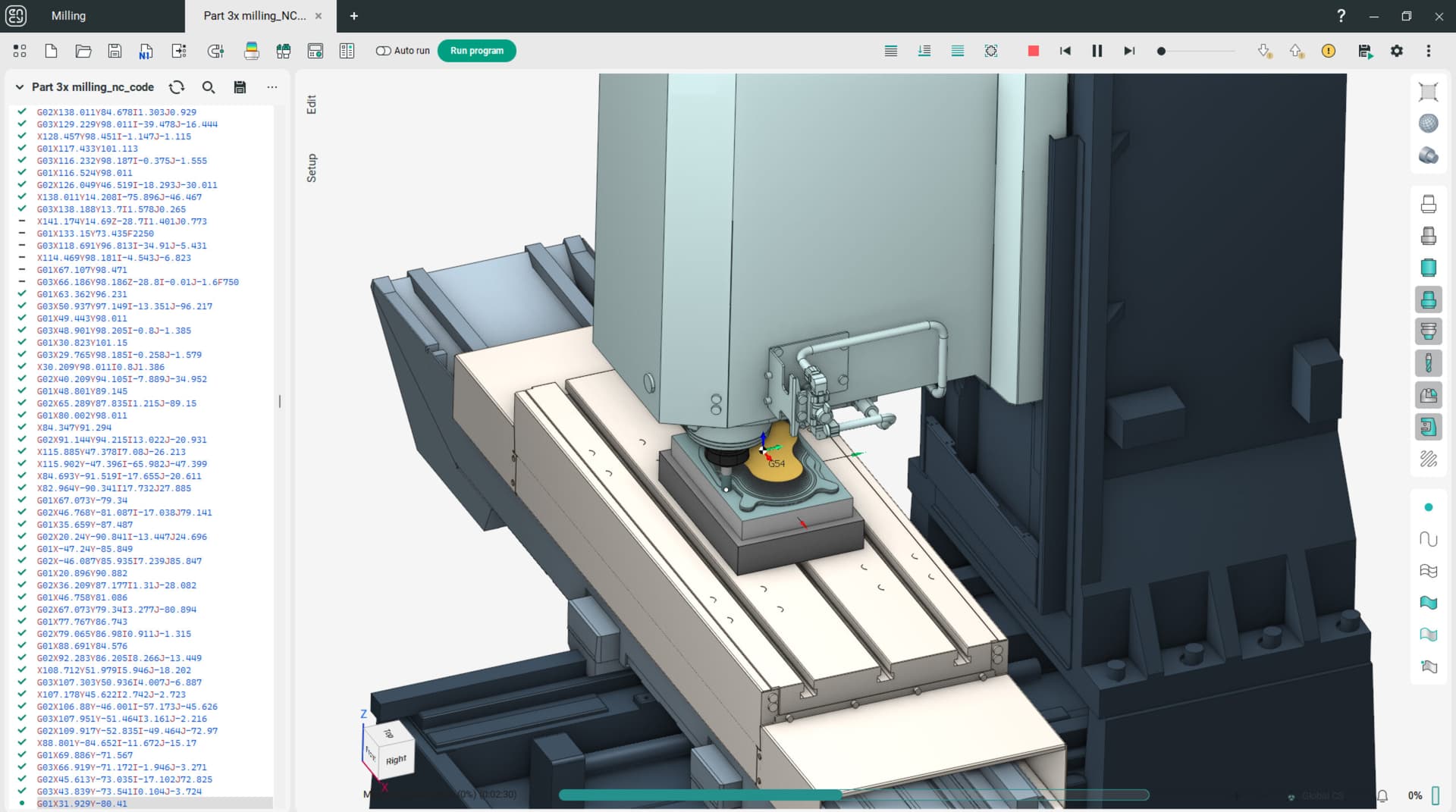 Full machine simulation