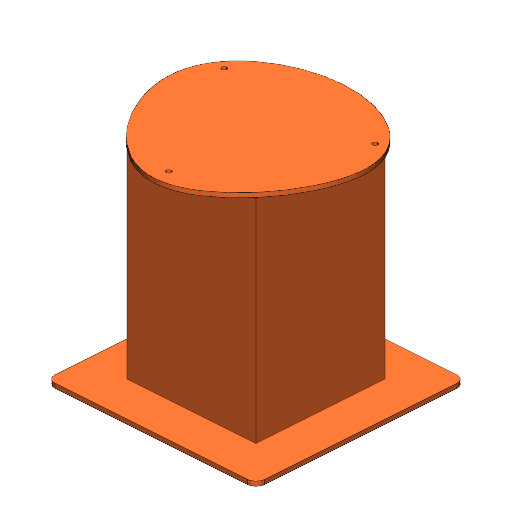 Table KUKA Basement 600x600xtriangle