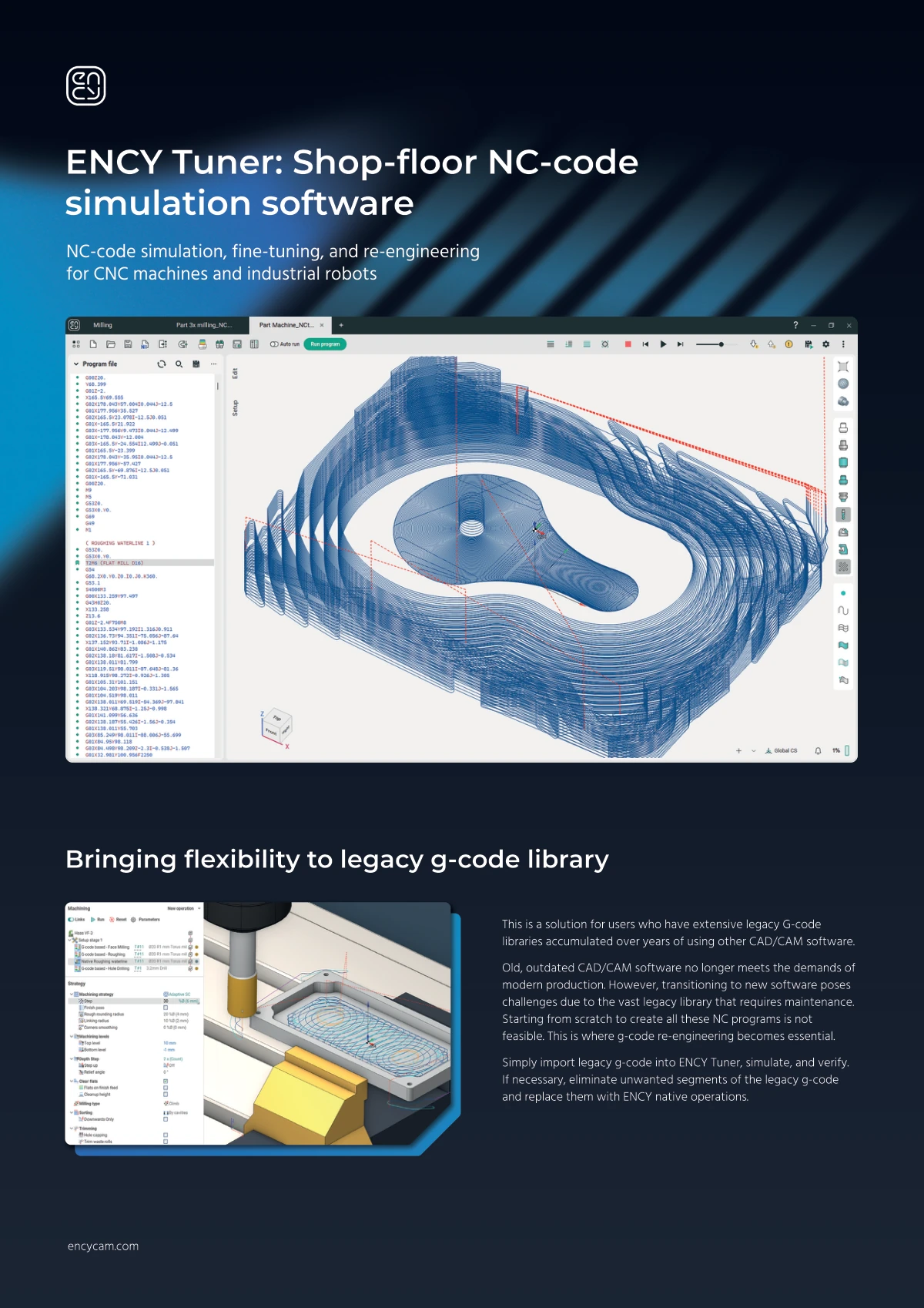 ENCY Tuner: shop-floor NC-code simulation