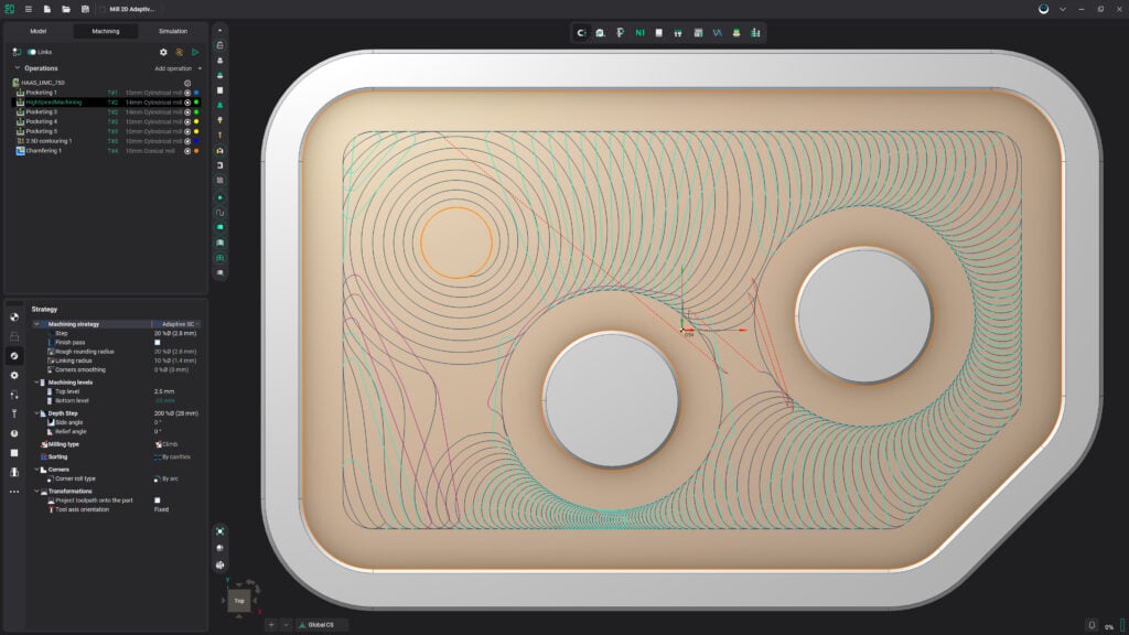 A minimalist design featuring two circular shapes on a textured background.