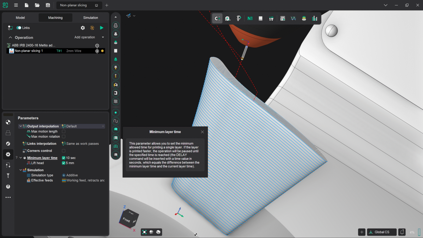 A user interface displaying a 3D modeling software with tools.
