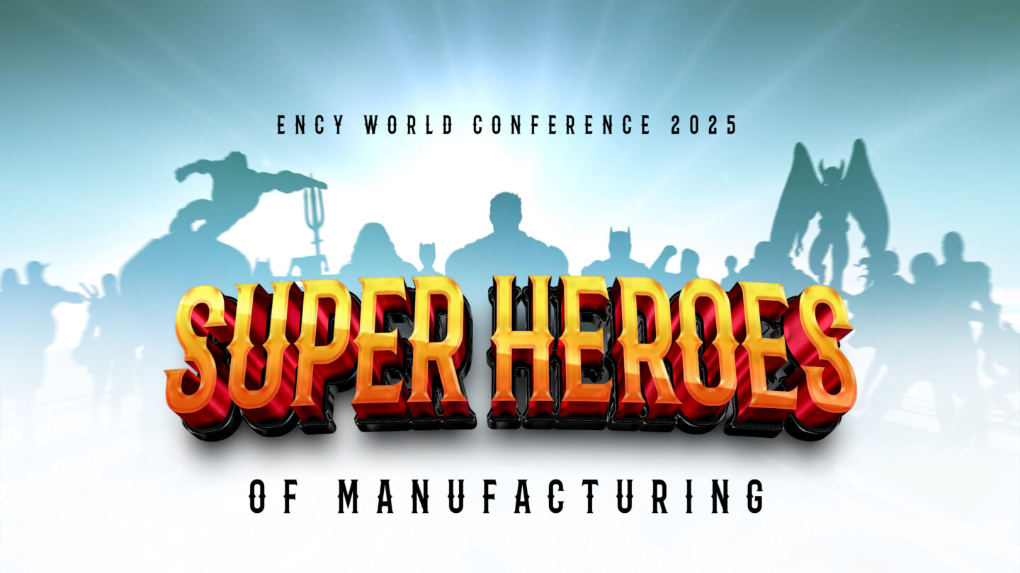 A colorful graphic promoting the ENCY World Conference 2025 theme.
