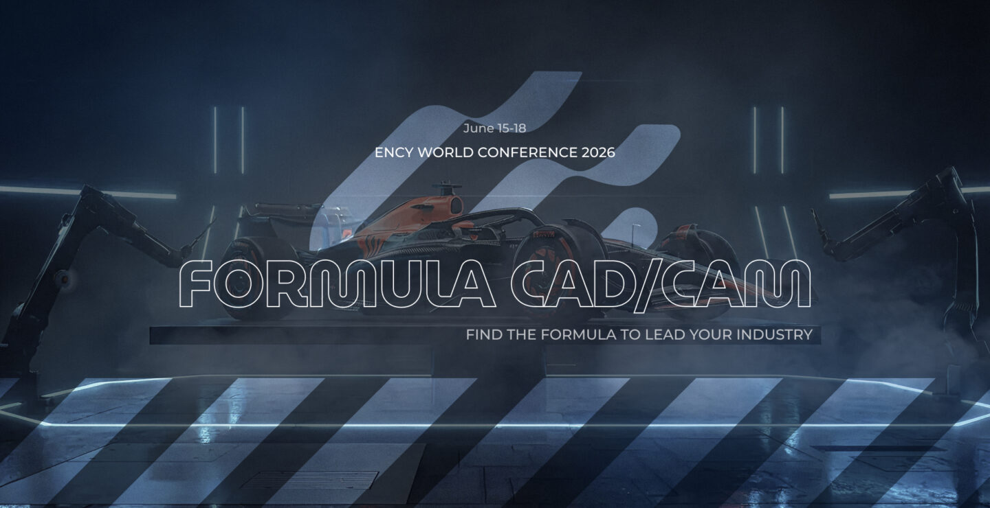 A sleek car design is showcased at the ENCY World Conference 2026.