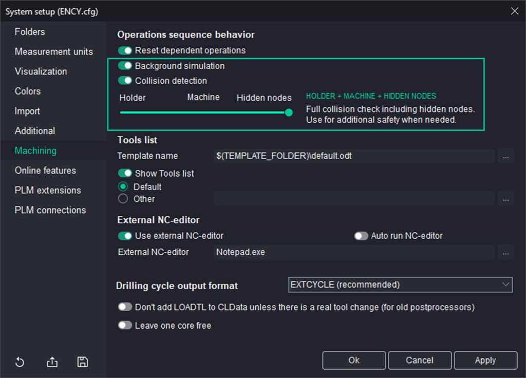 Control of all machine nodes