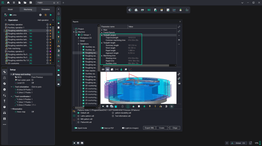 ENCY 2.9 Updated toolpath information