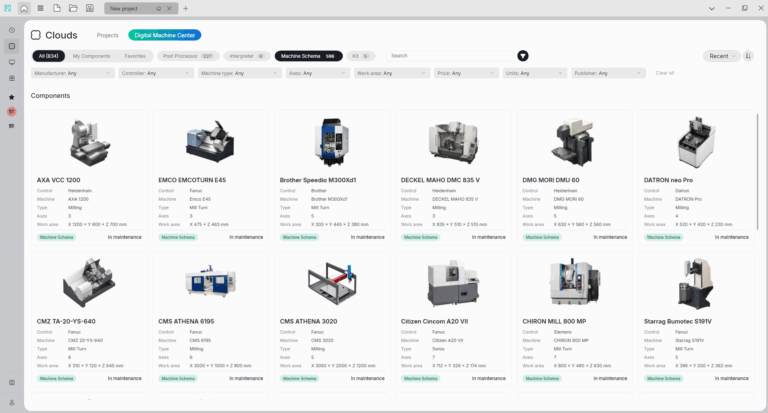 ENCY Introduces Digital Machine Center: Over 800 Postprocessors and Machine Models Already Available