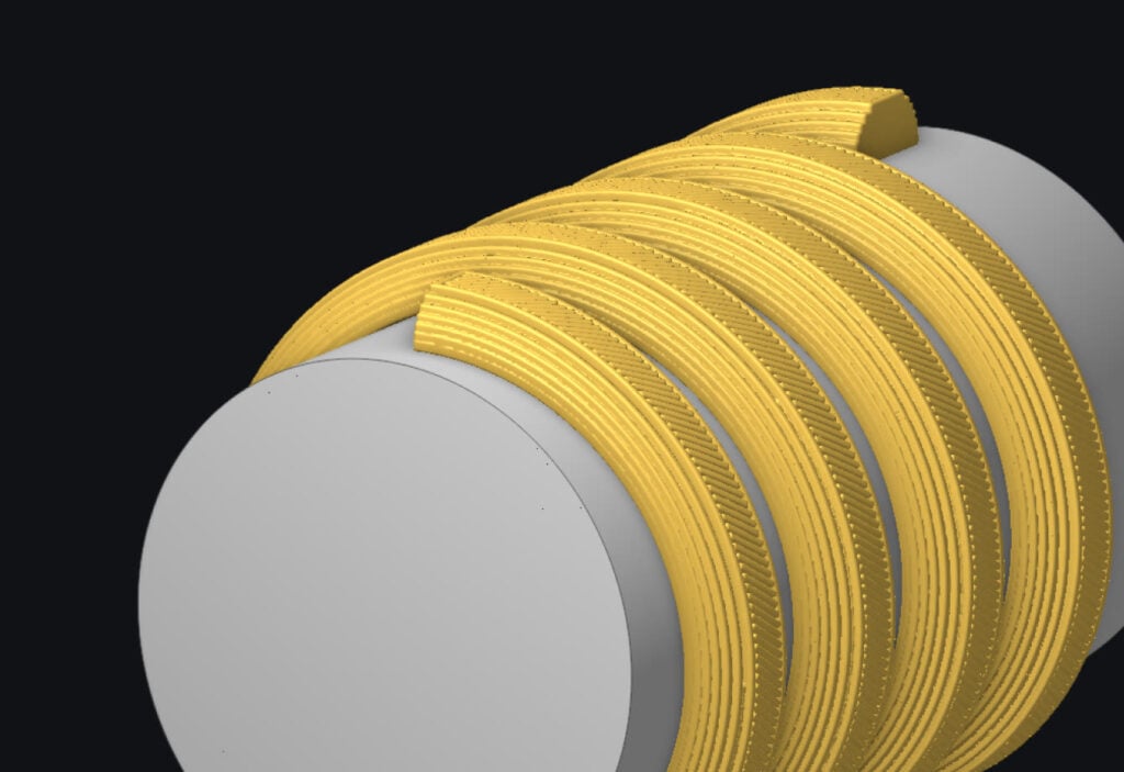 ENCY 3.0 additive manufacturing — Radial Slicing for ring-shaped, partially open, and helical parts