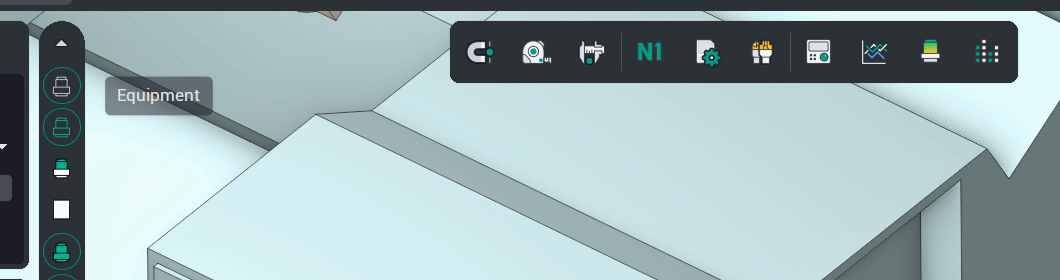 The Equipment button on the technology page in advanced tools mode.